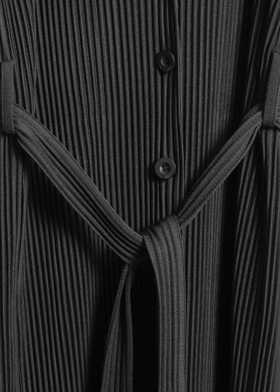 TONY PLEAT TRENCH / BLACK
