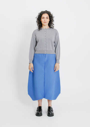 CHET PLEAT SKIRT / BLUE