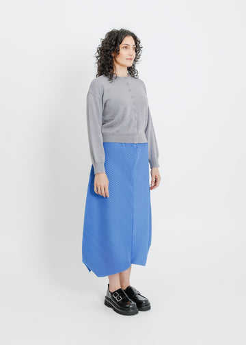 CHET PLEAT SKIRT / BLUE