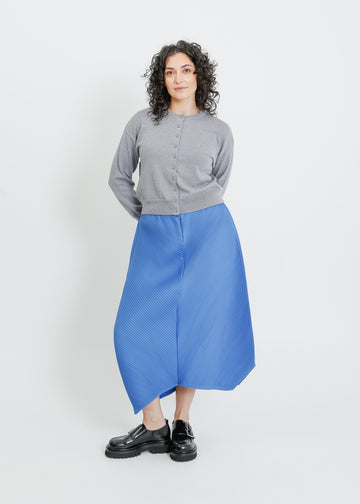 CHET PLEAT SKIRT / BLUE