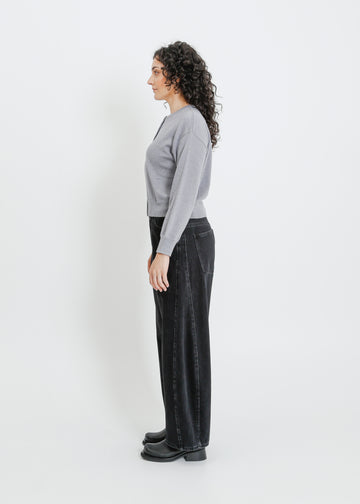 LOLA KNIT CARDI / GREY MARLE