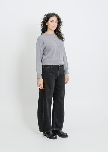 LOLA KNIT CARDI / GREY MARLE