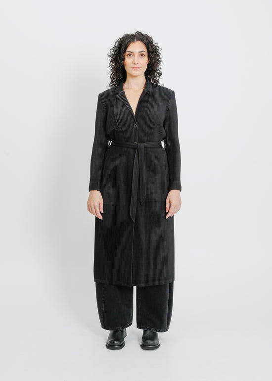 TONY PLEAT TRENCH / BLACK