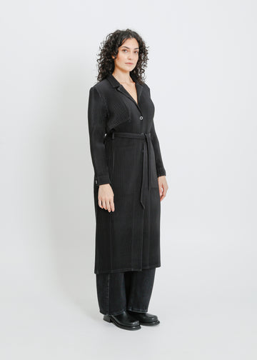 TONY PLEAT TRENCH / BLACK