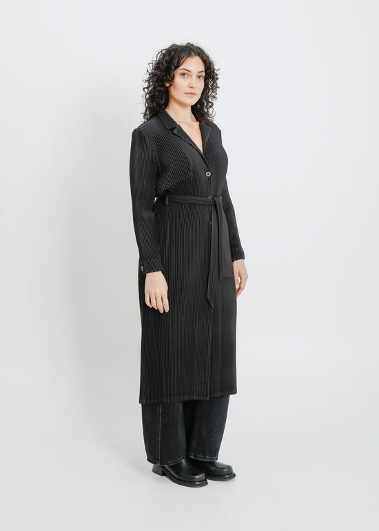 TONY PLEAT TRENCH / BLACK