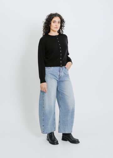 LOLA KNIT CARDI / BLACK