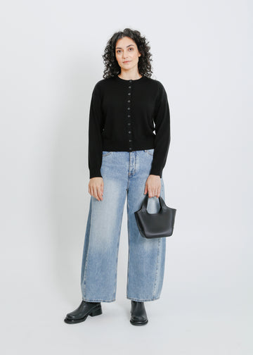 LOLA KNIT CARDI / BLACK
