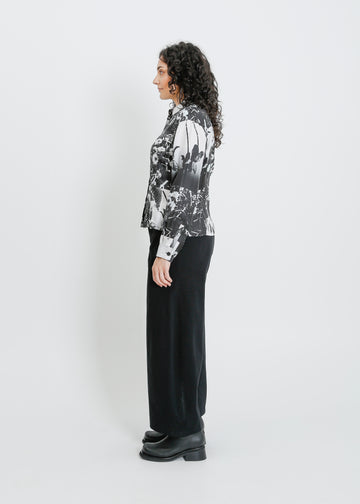 BELIZE SHIRT / BLACK-WHITE