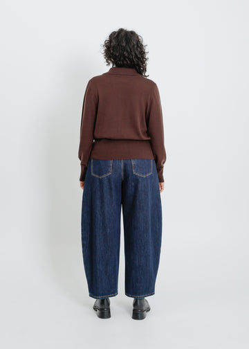 VALETTA KNIT CARDI / CHOCOLATE