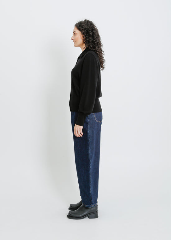 VALETTA KNIT CARDI / BLACK