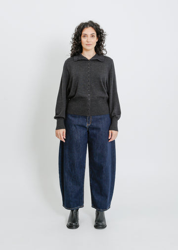 VALETTA KNIT CARDI / CHARCOAL