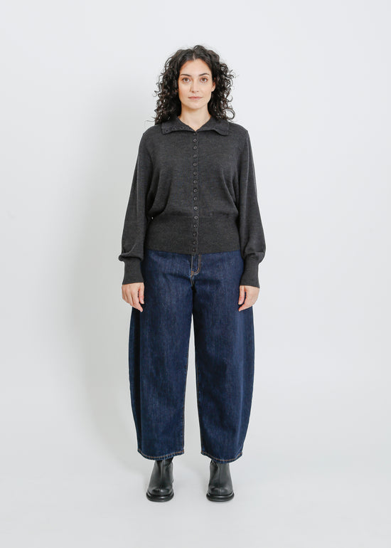VALETTA KNIT CARDI / CHARCOAL