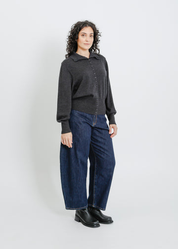 VALETTA KNIT CARDI / CHARCOAL