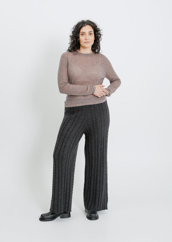 HARTFORD KNIT TOP / TAUPE MARLE