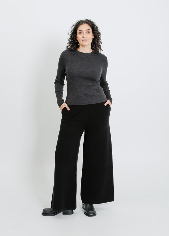 SERENA KNIT PANT / BLACK