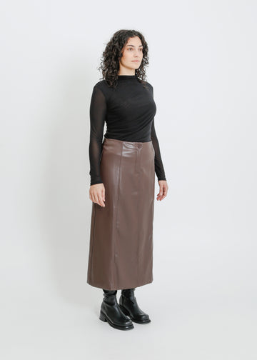 AKITA SKIRT  / CHOCOLATE