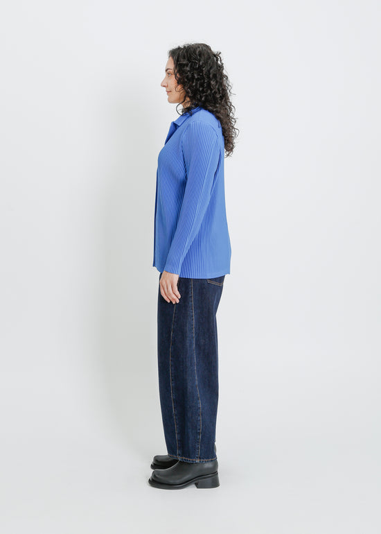 HARRIET PLEAT BLAZER / BLUE