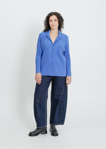 HARRIET PLEAT BLAZER / BLUE