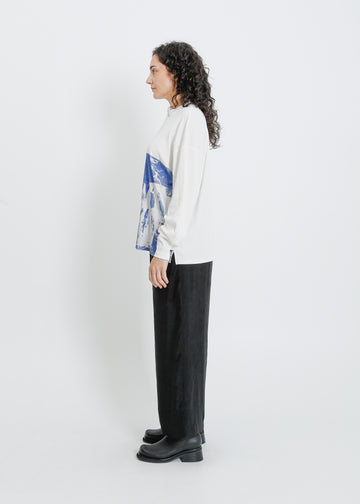 KINGSTON LONG SLEEVE TEE / WATERFALL PRINT