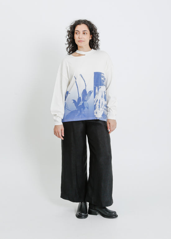 KINGSTON LONG SLEEVE TEE / WATERFALL PRINT