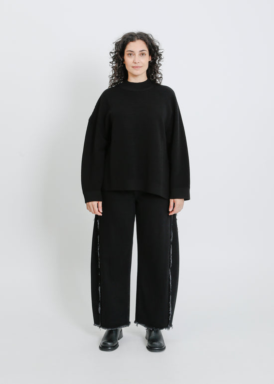 RUEBEN KNIT SWEAT / BLACK