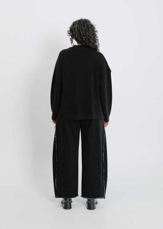 RUEBEN KNIT SWEAT / BLACK