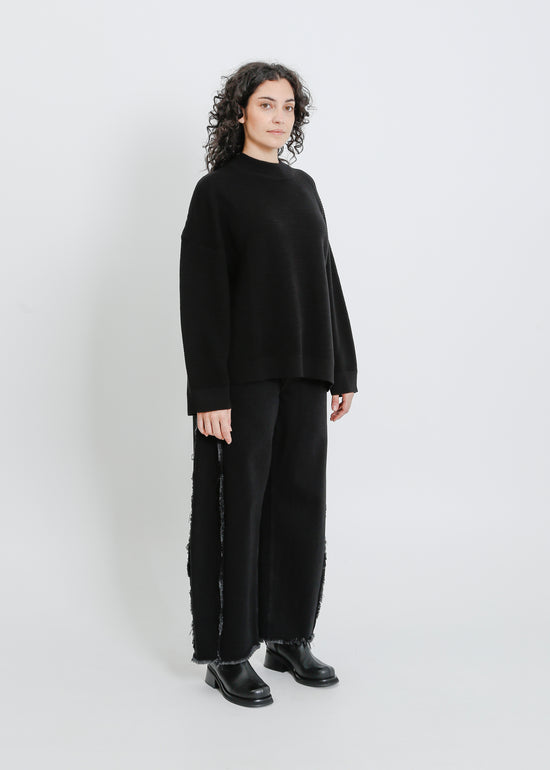 RUEBEN KNIT SWEAT / BLACK
