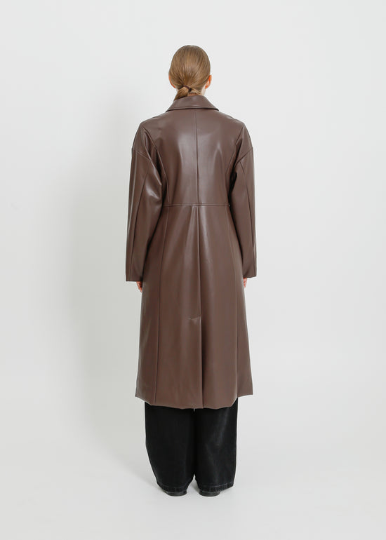 DARIAN COAT / CHOCOLATE