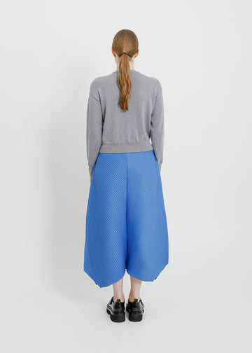 CHET PLEAT SKIRT / BLUE
