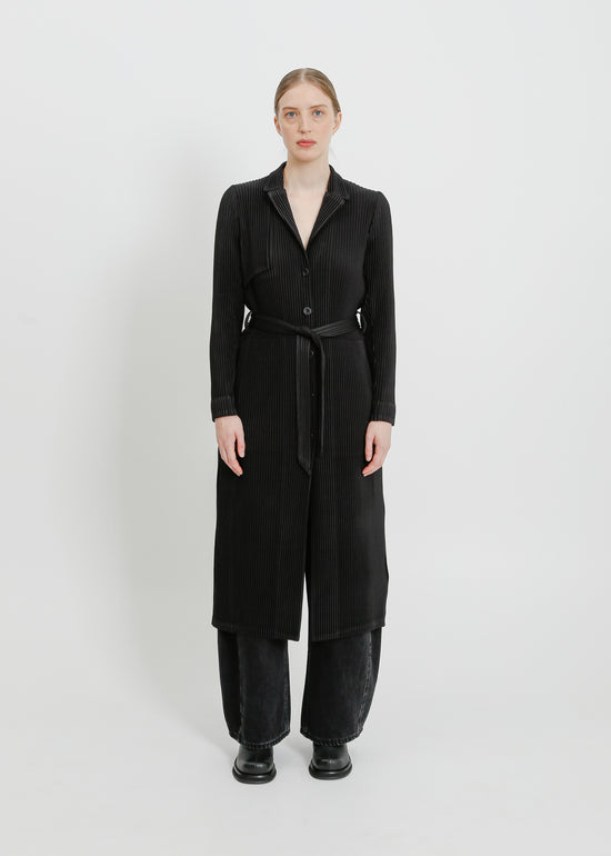 TONY PLEAT TRENCH / BLACK