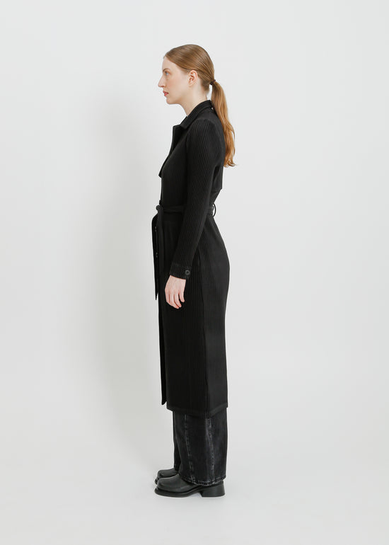 TONY PLEAT TRENCH / BLACK