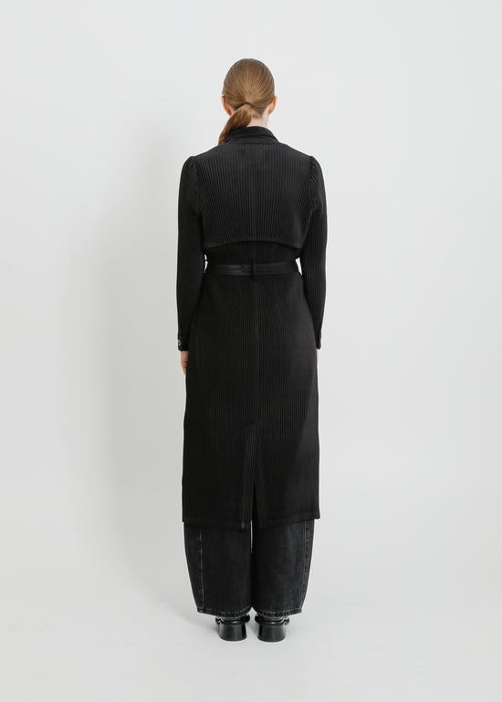 TONY PLEAT TRENCH / BLACK