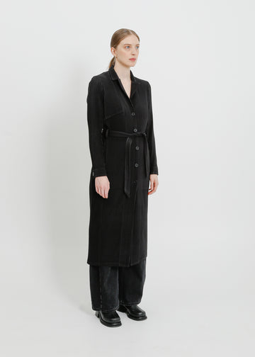 TONY PLEAT TRENCH / BLACK