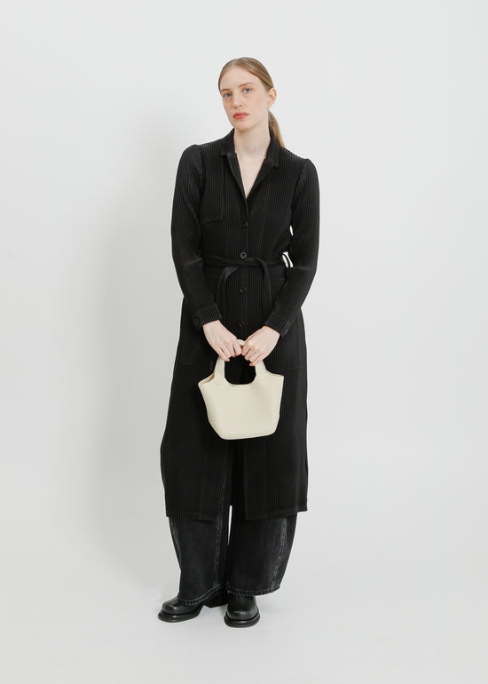 TONY PLEAT TRENCH / BLACK