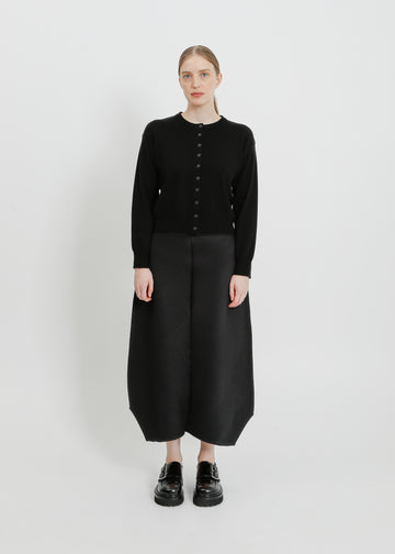 CHET PLEAT SKIRT / BLACK