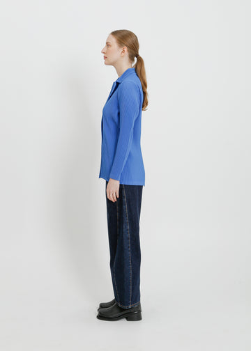 HARRIET PLEAT BLAZER / BLUE
