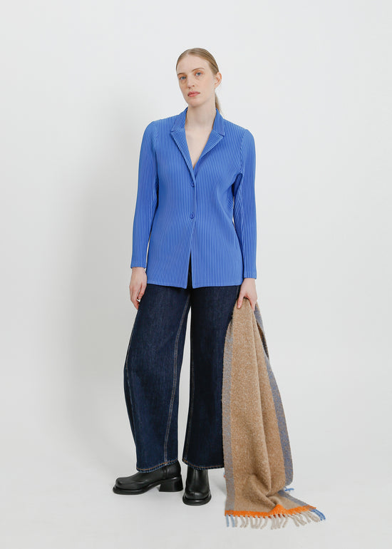 HARRIET PLEAT BLAZER / BLUE
