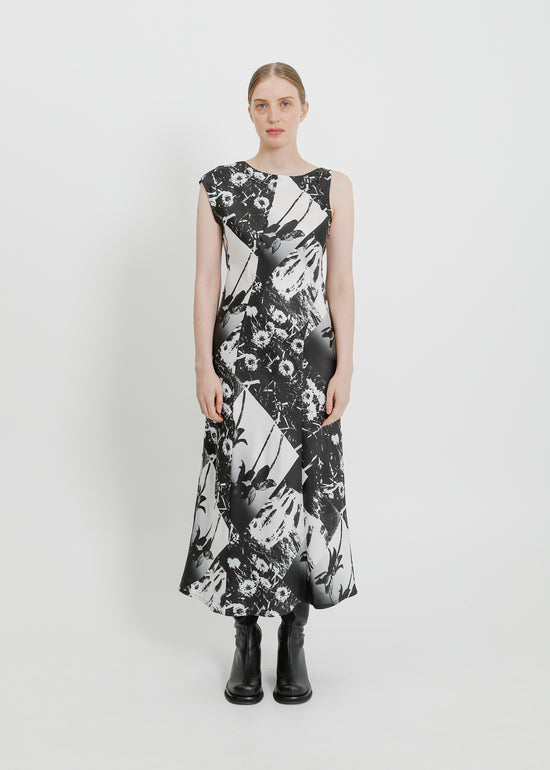 ROCHELLE DRESS / BLACK-WHITE