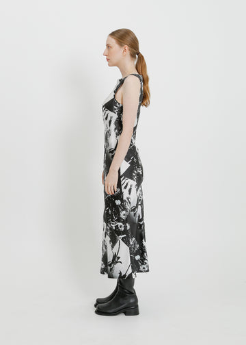 ROCHELLE DRESS / BLACK-WHITE