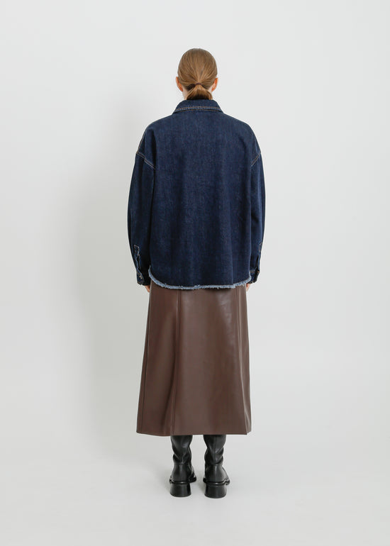 ENNIS DENIM OVERSHIRT / INDIGO