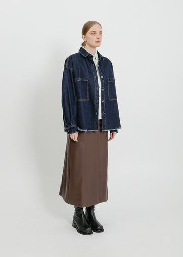 ENNIS DENIM OVERSHIRT / INDIGO
