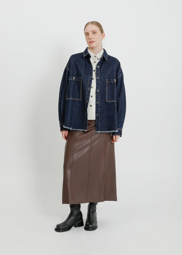 ENNIS DENIM OVERSHIRT / INDIGO