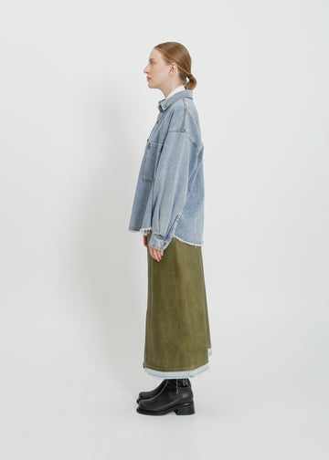 ENNIS DENIM OVERSHIRT / LIGHT INDIGO
