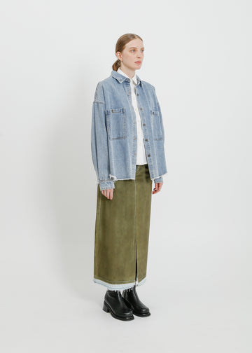 ENNIS DENIM OVERSHIRT / LIGHT INDIGO