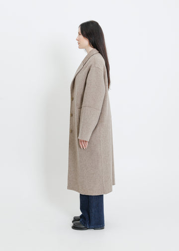 LEIGH COAT / TAUPE MARLE