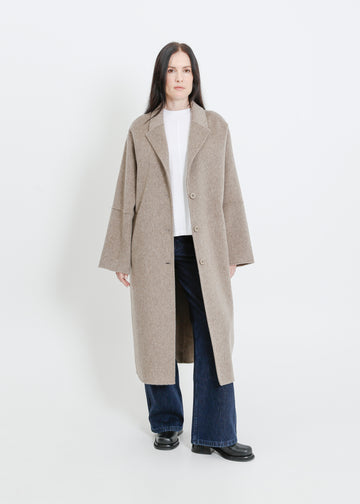 LEIGH COAT / TAUPE MARLE