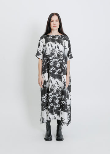 REMY DRESS  / BLACK-WHITE