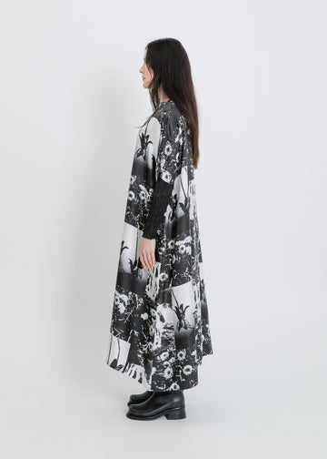 REMY DRESS  / BLACK-WHITE