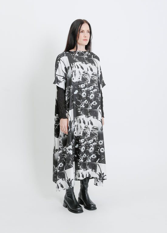 REMY DRESS  / BLACK-WHITE