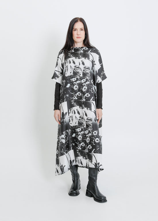 REMY DRESS  / BLACK-WHITE
